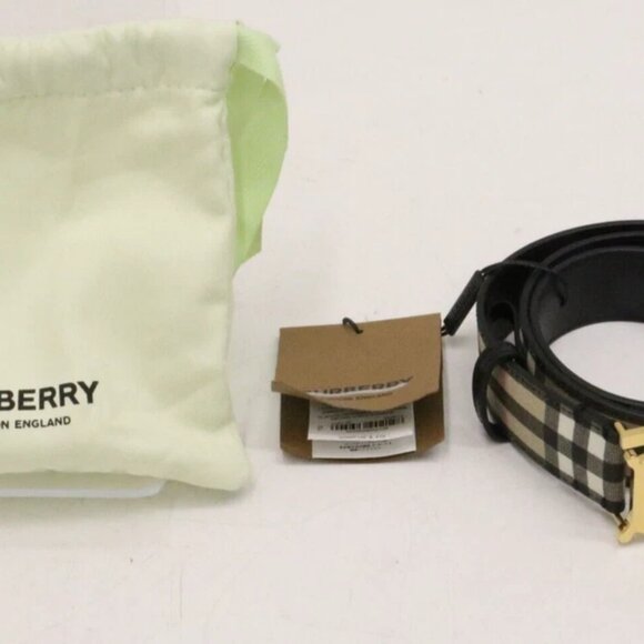 Burberry Vintage Check TB Womens Belt Size Small - Picture 1 of 11
